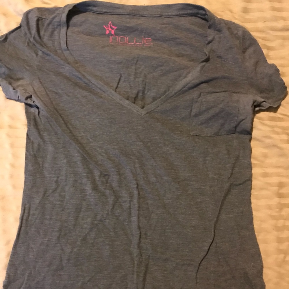 Grey V Neck